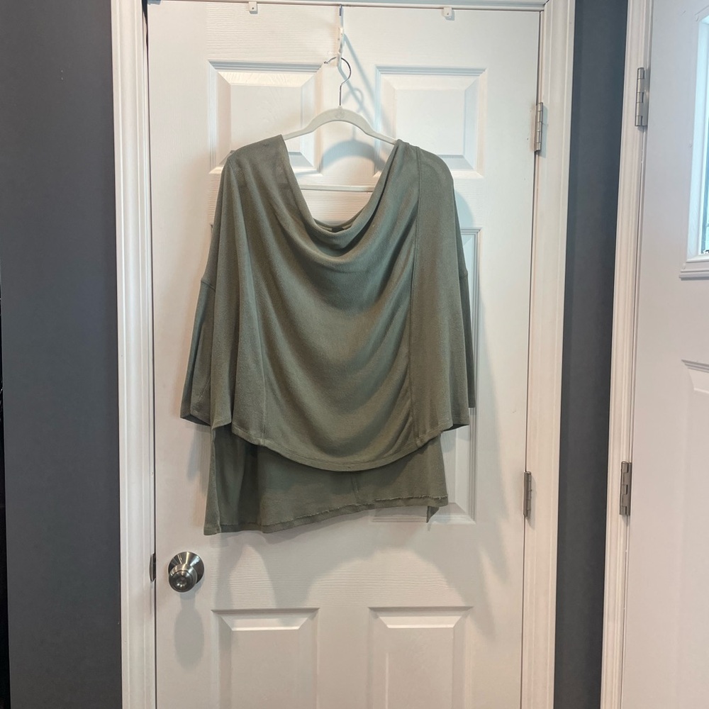 We The Free Slouchy Sage Green Sweater